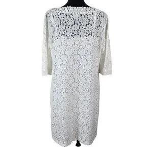 Nicole by Nicole Miller | Dresses | Nicole Miller Womens Vintage Style White  Lace Dress Size With Slip Wedding 2 | Poshmark